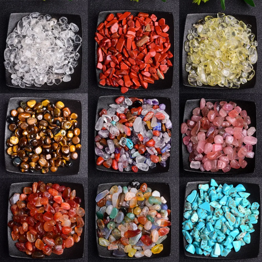 Fish Tank Gravel - Naturalny Kamień Agat Polerowany Żwir Kryształ