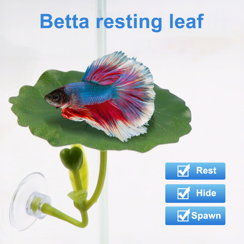 Aquarium Fish Betta - (Ce14)1/5PC Zielona Hamak z Liśćmi dla