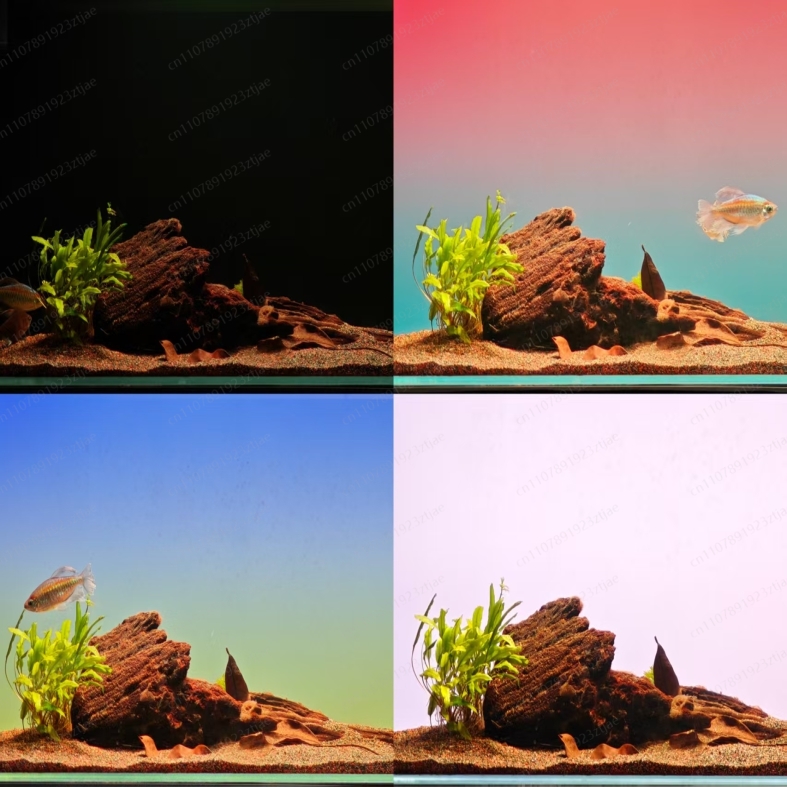 Aquarium Light - Czarny akrylowy panel oświetleniowy do akwarium,