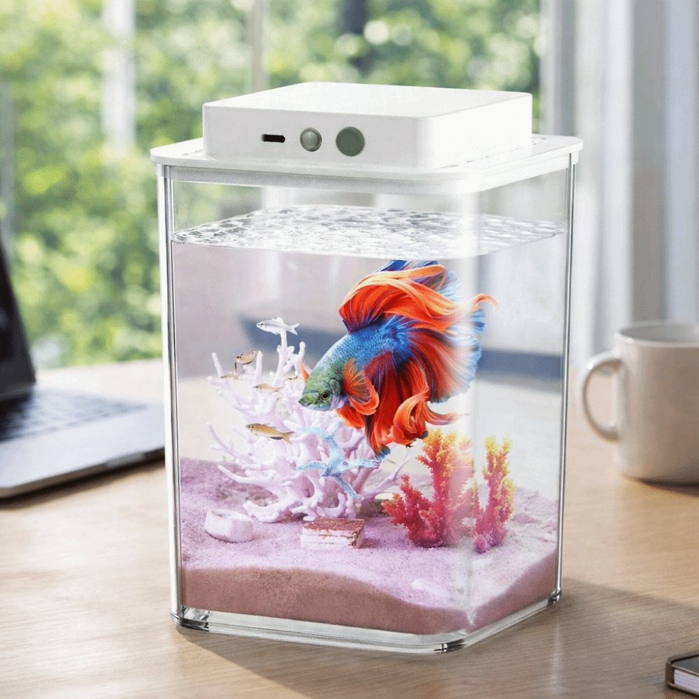 Betta Fish Tank - Przezroczysty akwarium dla rybki Betta z