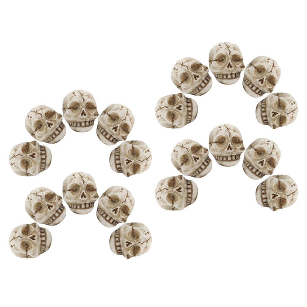 Aquarium Decor - 20 sztuk – figurki czaszek z