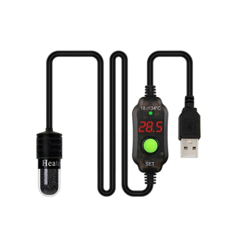 Mini akwarium podgrzewacz USB  – Fish Tank Heater recenzja i cena